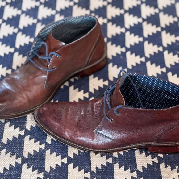 Aston Grey Collection Mens Haroldus Ankle Brown Leather Boots Lace Up (Size 12) - Picture 3 of 3